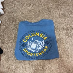 Columbia T-Shirt Blue Mens Large